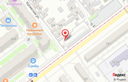 Автостоянка Миго в Кировском районе на карте