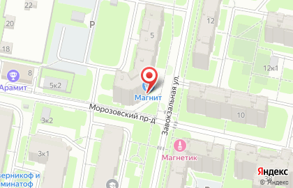 Супермаркет Магнит на Завокзальной улице на карте