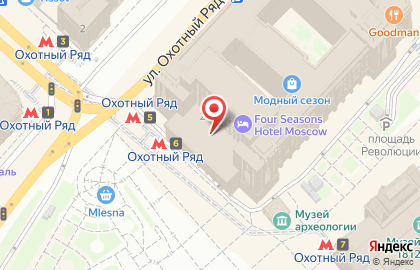 Отель Four Seasons Moscow на карте