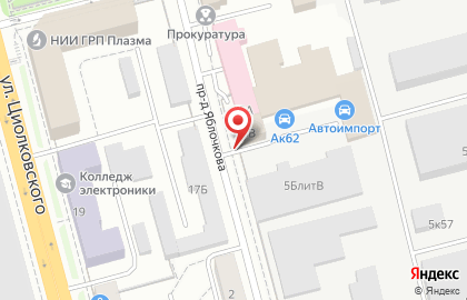 Автомагазин Самурай в проезде Яблочкова на карте