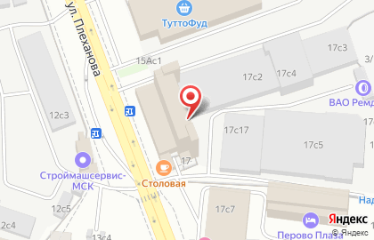S7 Airlines на улице Плеханова на карте