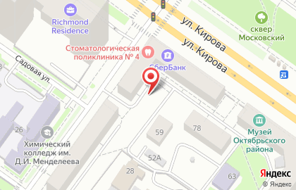 Спортивный клуб Зевс в Октябрьском районе на карте
