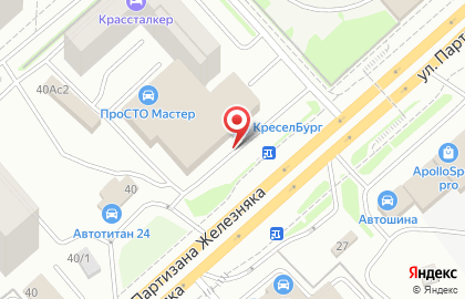 Город дверей на улице Партизана Железняка на карте