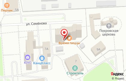 Студия Дива на улице Семенова на карте