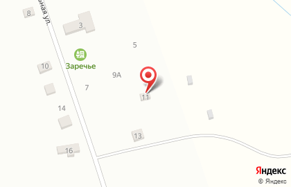Заречье на Центральной улице на карте