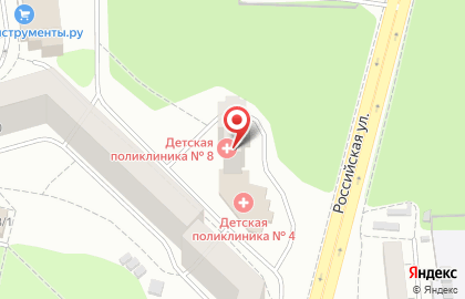 Городская детская клиническая больница №17 на Российской улице на карте