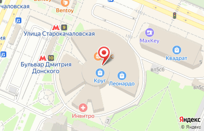 Шоурум Веретено на Бульваре Дмитрия Донского на карте