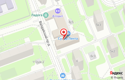 Пансионат Почта России в Левобережном районе на карте