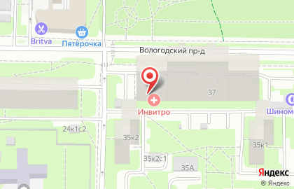 Медицинская компания Инвитро на Новгородской улице на карте