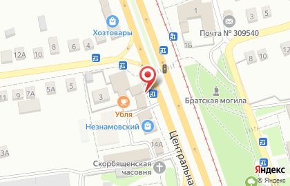 Продуктовый магазин День и ночь на Центральной улице на карте