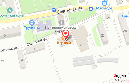 Супермаркет Магнит на Советской улице на карте