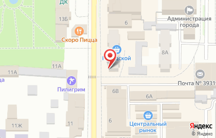 Аптека Тамбовфармация на Октябрьской улице на карте