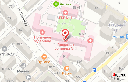 Больница №1 в Ленинском районе на карте