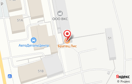 Столовая Братец Лис на Прудной улице на карте