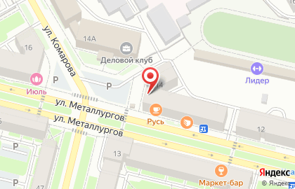 Магазин Автомаг на улице Металлургов на карте