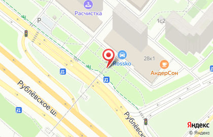 Московский комсомолец на Рублёвском шоссе на карте