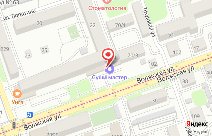 Салон-ателье Велюр в Октябрьском районе на карте