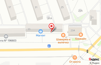 Продуктовый магазин Матвеев и Партнеры на Красносельском шоссе на карте