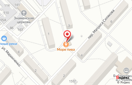 Бар-магазин Море пива в Северном на карте