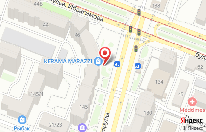 Магазин керамической плитки Kerama Marazzi на бульваре Ибрагимова на карте