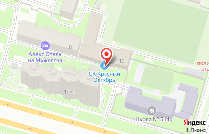 Спортивный беговой клуб megarunspb на проспекте Непокорённых на карте