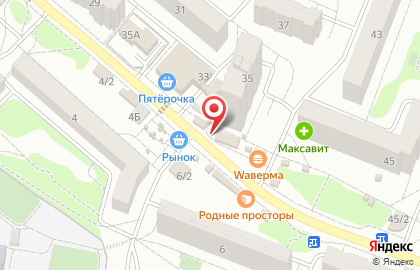 Киоск по продаже фруктов и овощей в Воронеже на карте