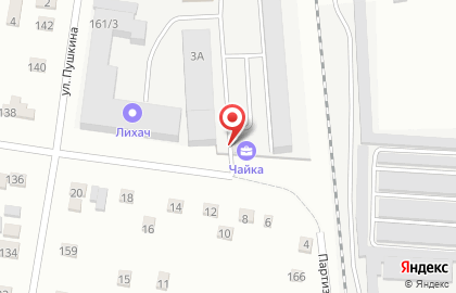 Автостоянка Чайка на карте
