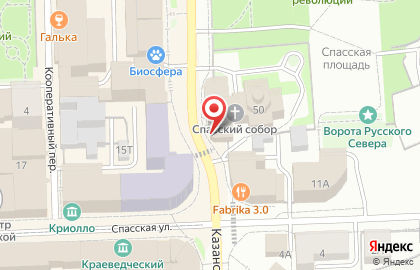 Церковная лавка, Спасский собор на карте