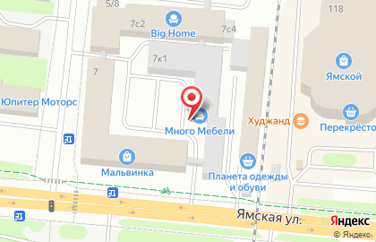 Мебельный салон Много Мебели на улице Бакинских Комиссаров на карте