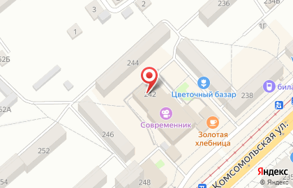 Банкомат АКБ Московский Индустриальный банк, Орловский филиал на Комсомольской улице, 242 на карте