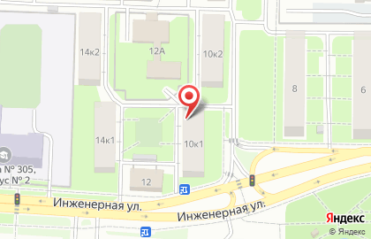 Богатырь на Инженерной улице на карте