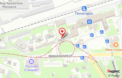 Магазин зоотоваров Матроскин на Февральской улице на карте