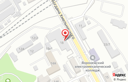 Автосервис Вираж на улице Богдана Хмельницкого на карте