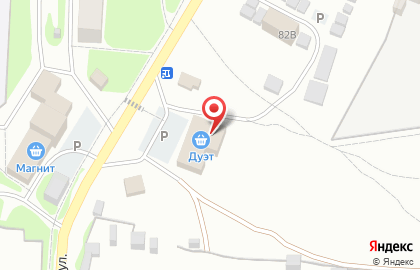 Магазин Дуэт на Октябрьской улице на карте