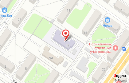Детский сад №33 на улице Фадеева на карте