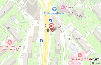 Киоск по продаже фруктов и овощей в Липецке на карте