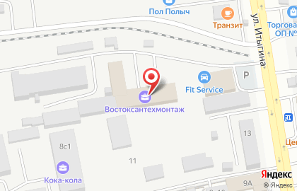 Компания Енисейпром на улице Итыгина на карте