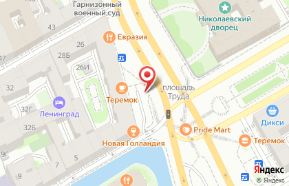 Магазин цветов в Санкт-Петербурге на карте