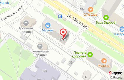 Магазин сантехники СанТехМаг на улице Морозова на карте
