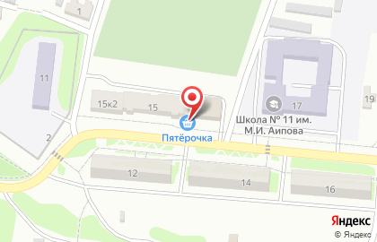 Супермаркет Пятёрочка в Октябрьске на карте