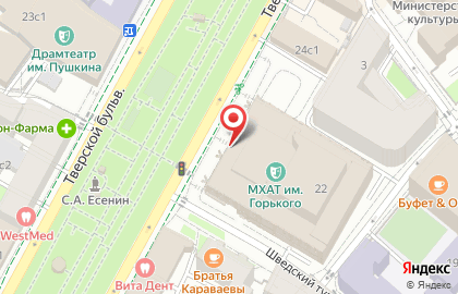 Московский Художественный Академический Театр им. М. Горького на карте