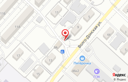 Продуктовый магазин Надежда на Волго-Донской улице на карте