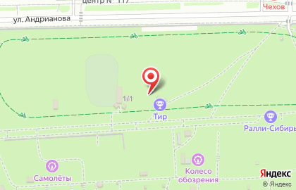 Веревочный парк На Высоте на улице Андрианова на карте