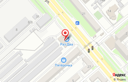 Сеть минимаркетов Раз Два в Индустриальном районе на карте