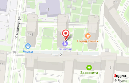 Франшиза TRUEMAN Barbershop на карте