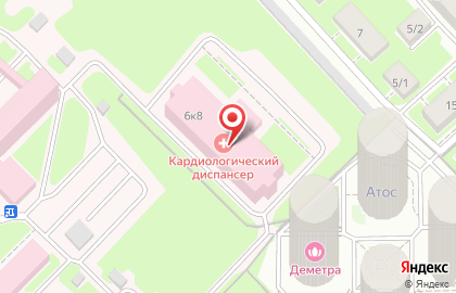 Новосибирский областной клинический кардиологический диспансер на карте