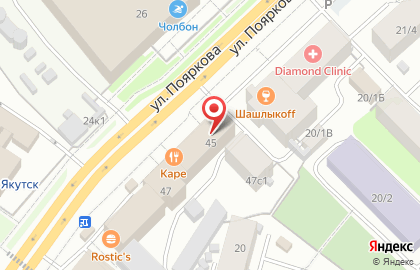 Фирменный магазин ФАПК Якутия на улице Ломоносова на карте