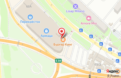 Ресторан быстрого питания Бургер Кинг на улице Героев Сибиряков на карте