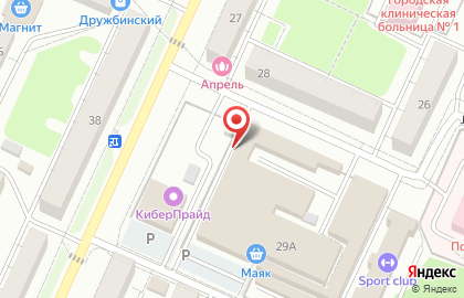 Продуктовый магазин в Уфе на карте