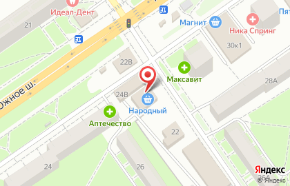 Магазин хлебобулочных и кондитерских изделий Сладкая радуга в Автозаводском районе на карте